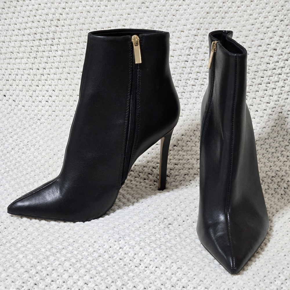 ASOS DESIGN Wide Fit Emerald High‎ Heeled Sock Boots In Black Size 9 EU 40